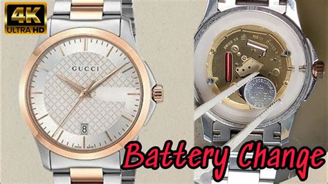 how to change battery in gucci watch|vintage gucci watch battery replacement.